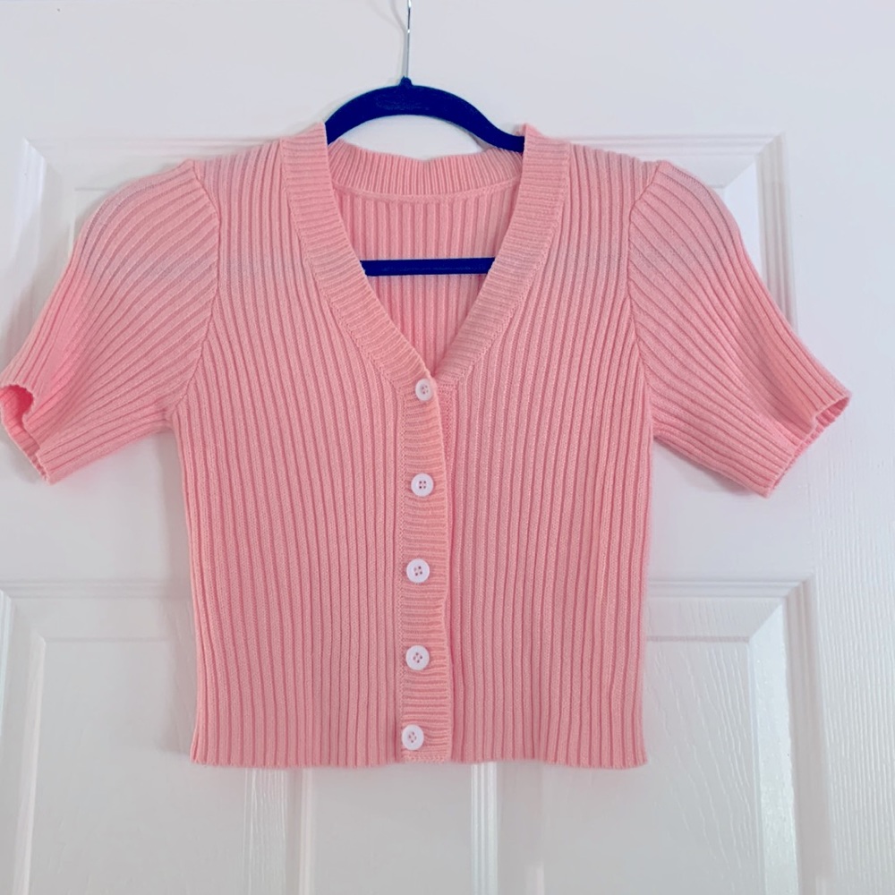 Cotton Short Sleeve Cardi